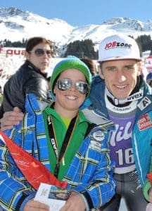 Hannes Pixner mit Olympiasieger Christian Mayer