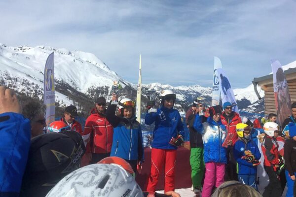 Preisverteilung 1. Platz Lara Pichler - VSS Ski Cross 03.03.19 Schöneben